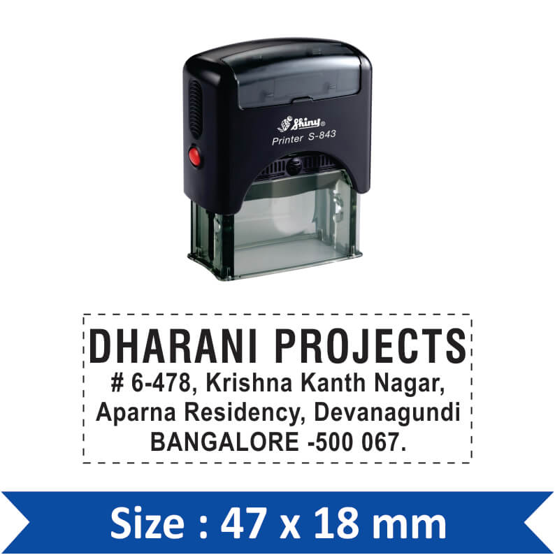 Self-Inking NON-REFUNDABLE Rubber Stamp - Refillable Office Stamp With Custom Text